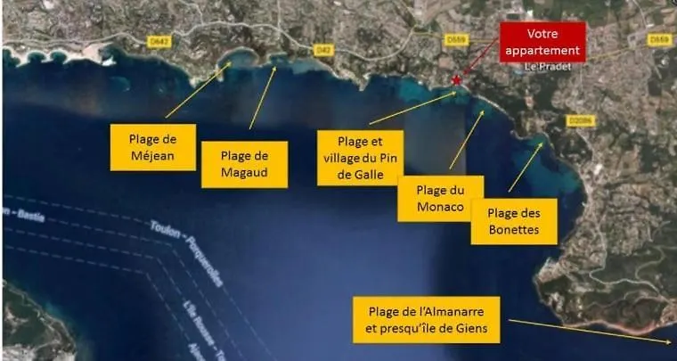 A 50M De La Plage , 2 Chambres , Climatisation Parking Le Pradet